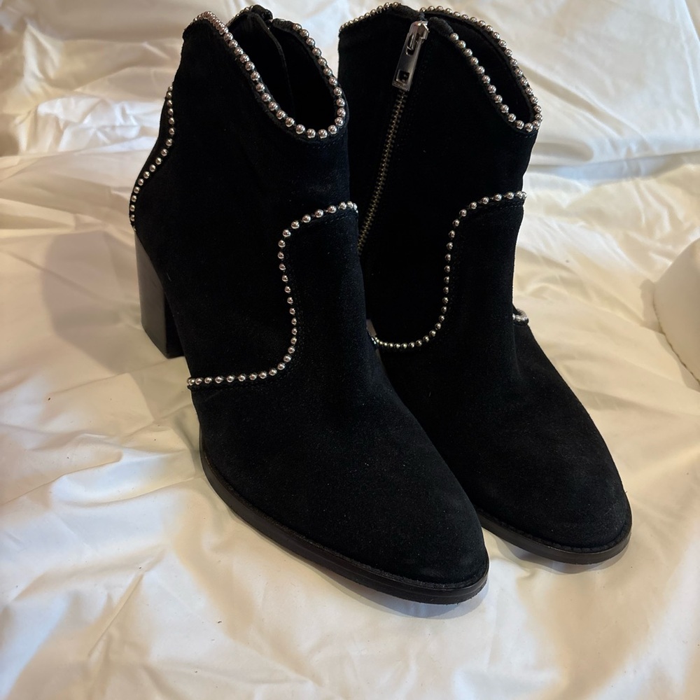 Zadig and Voltaire A studded ankle velvet black boot. Size 41.  Mint condition!